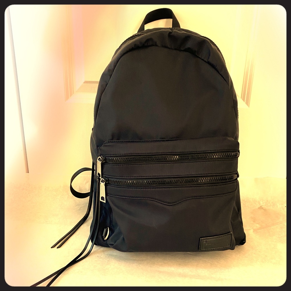 Rebecca Minkoff black nylon backpack